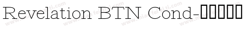 Revelation BTN Cond字体转换